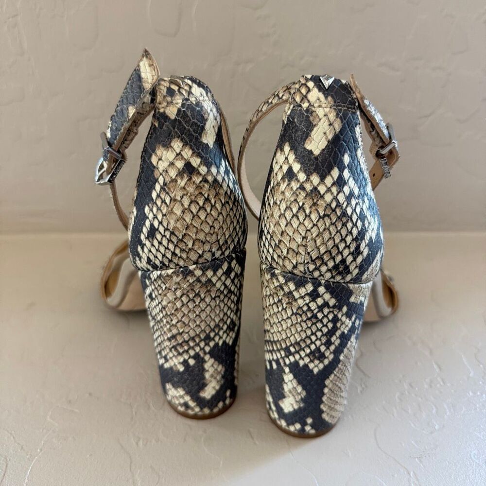 Sam Edelman Yaro Block Heel Snake Print - Picture 5 of 8